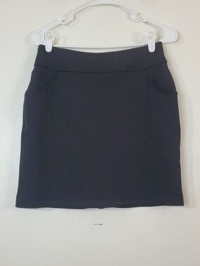 Mountain Hardwear Womens Black Pandra Ponte Knit Skirt Size Small Pull-On Pocket